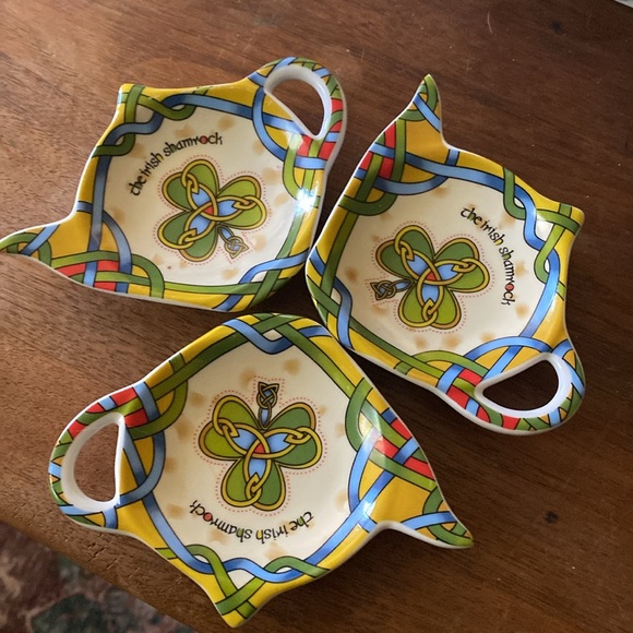 Irish Weave *The Irish Shamrock* tea bag plate - Picture 2 of 3